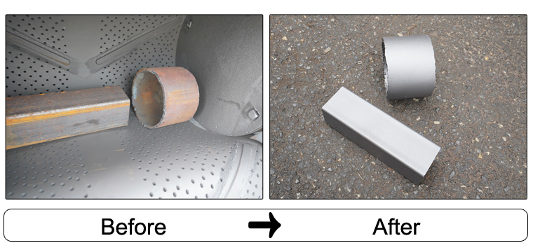 tumble blasting application