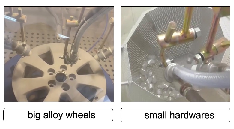 2 in 1 automatic sandblasting application