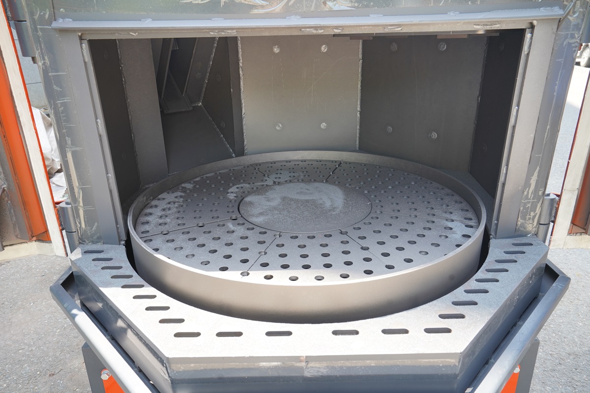 rotary table shot blasting
