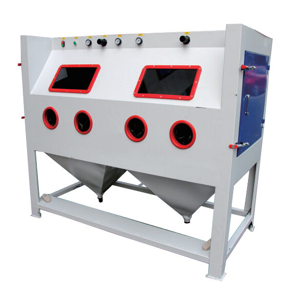 Large Sandblasting Cabinet, Dual-station Blast Cabin