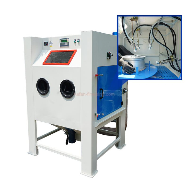 Wheel Sandblasting Machine, Automatic Alloy Wheel Sandblaster