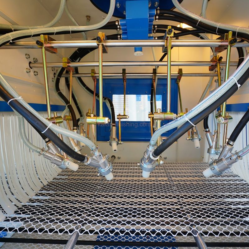 Automatic Conveyor Sandblasting Machine, Pass Through Sandblaster