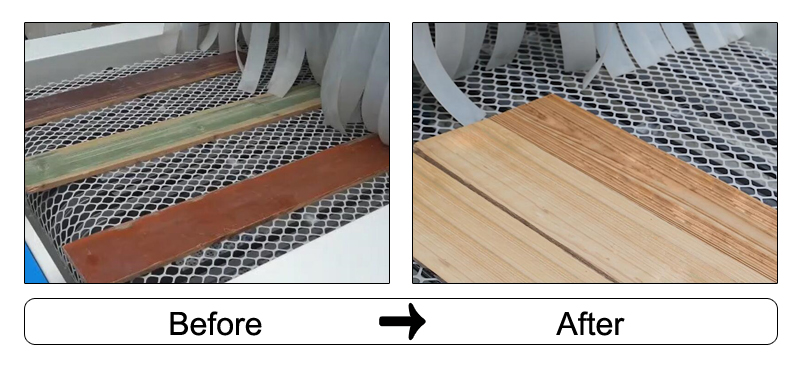 automatic sandblasting for wood