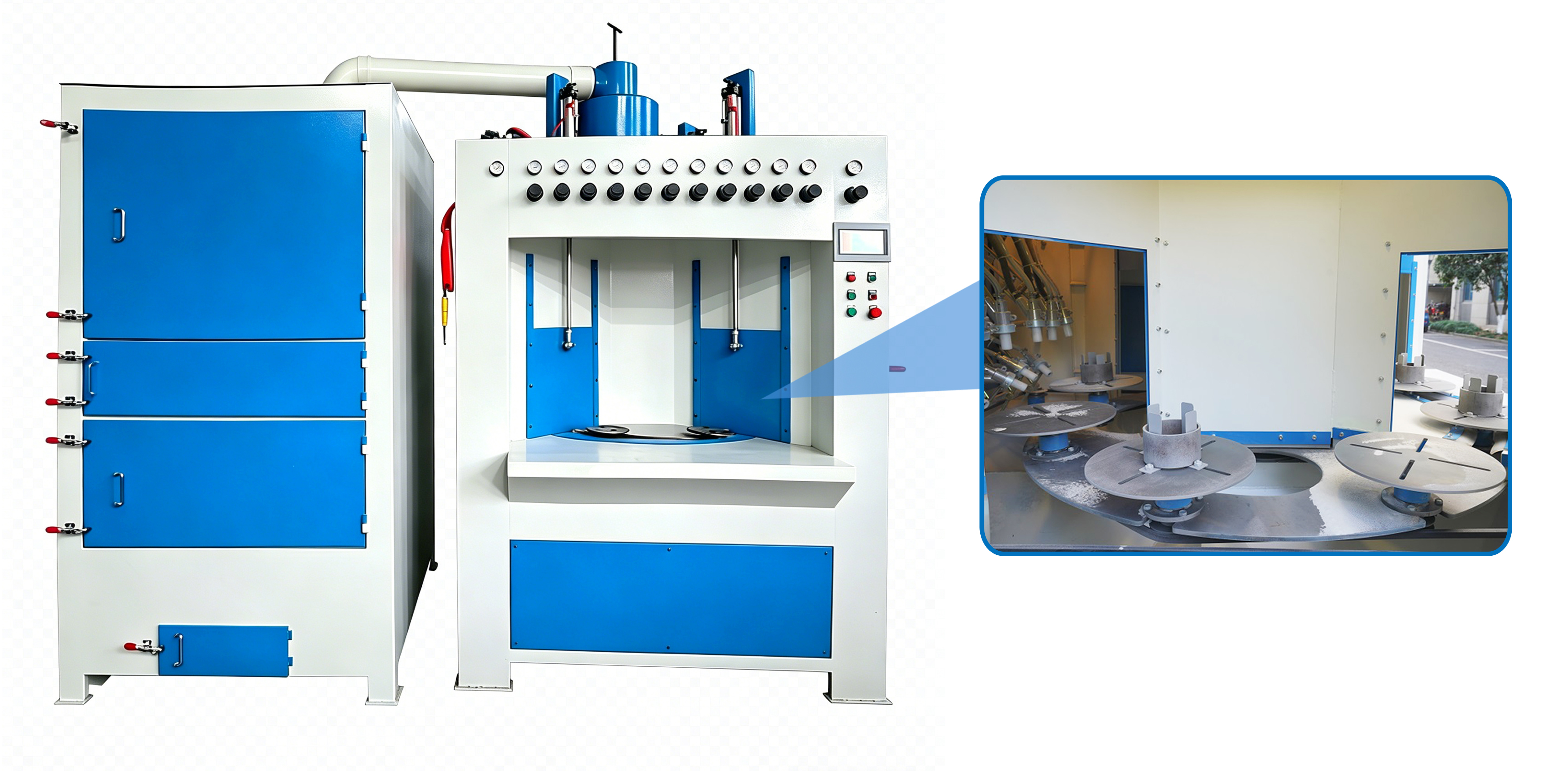 automatic rotary sandblasting