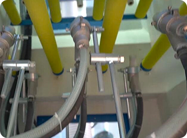 Roller conveyor blast system