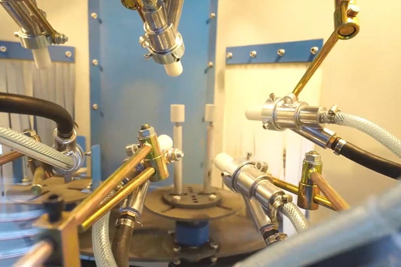 automated sandblasting gun