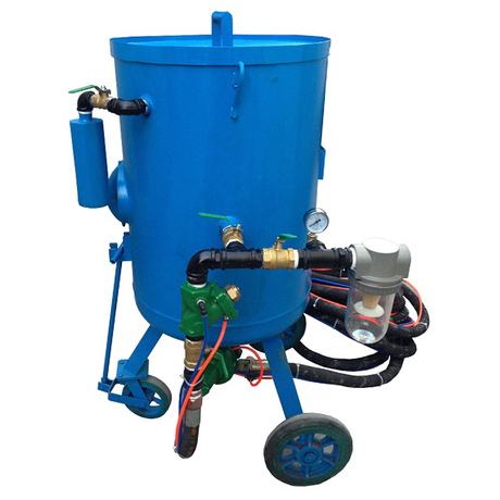 sandblasting equipment portable pressure pot coating powder