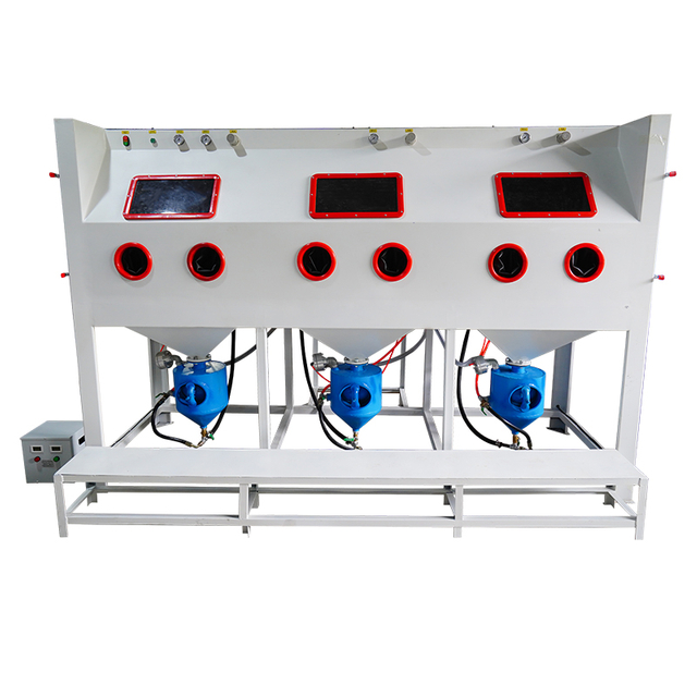 Three Station Pressure Blast Cabinet