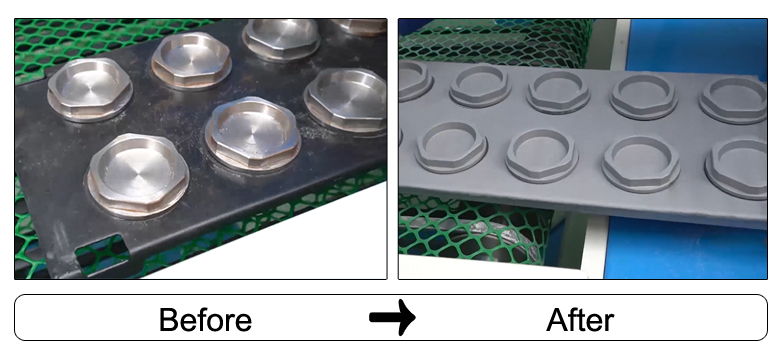automatic sandblasting for molds