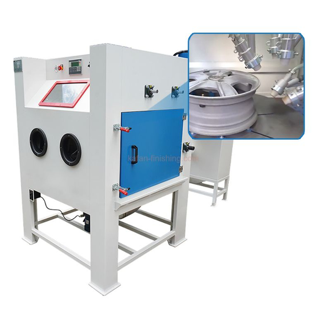 Automatic Sandblasting Cabinet for Alloy Wheels