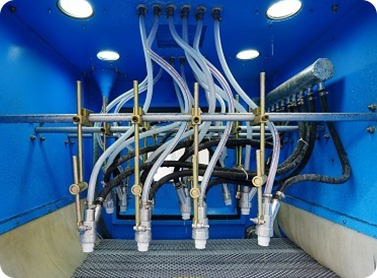 Automatic wet blasting machine 