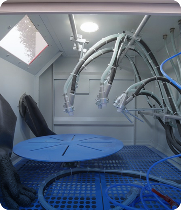 Intelligent-Turntable-Blast-Cabinet