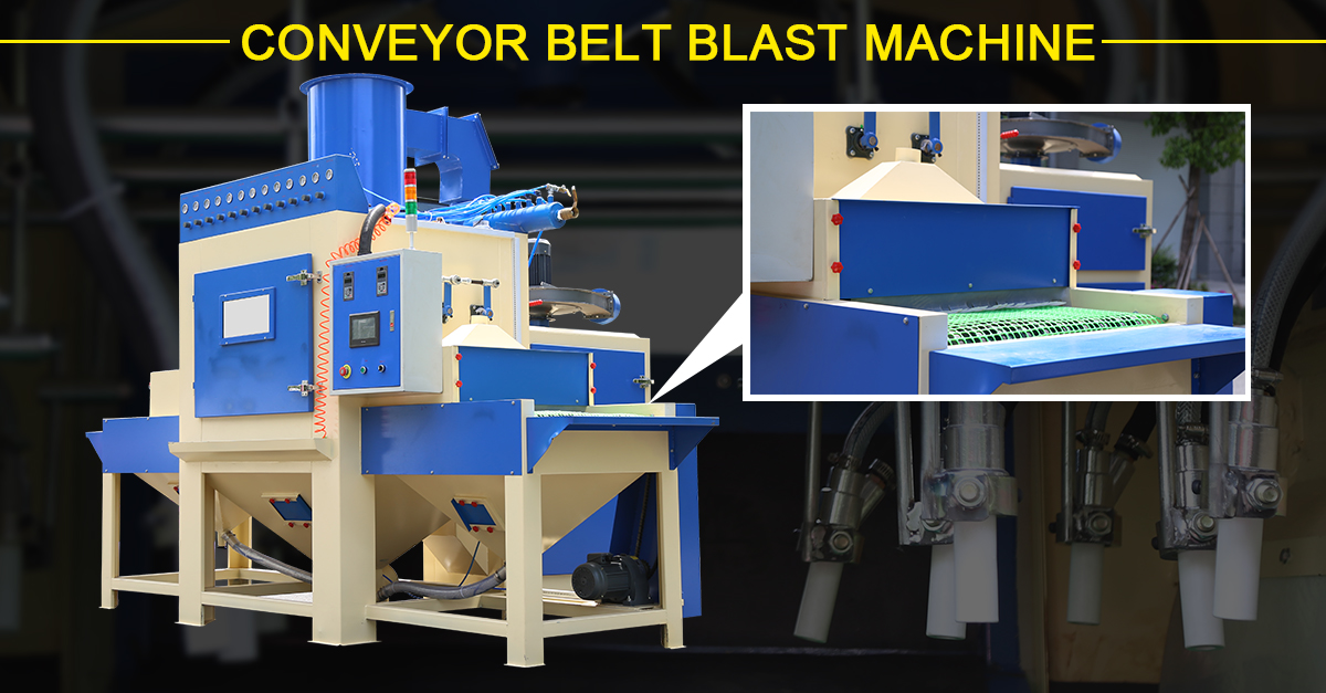 conveyor belt blast machine