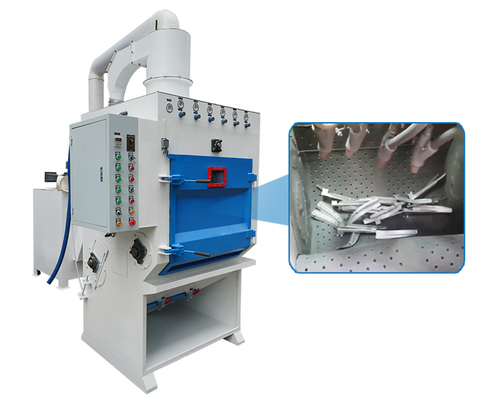 tumble belt blast machine