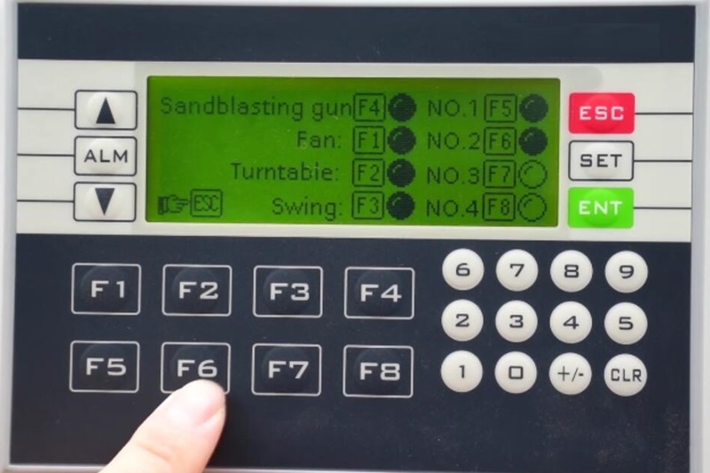 automatic blasting cabinet PLC