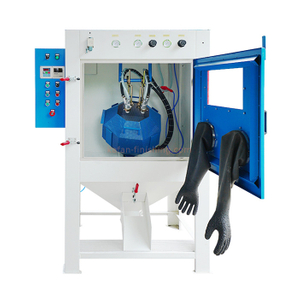 Tumble Basket Blast Cabinet, Automatic Sandblasting Cabinet
