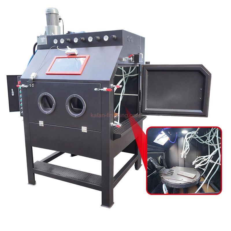 Fully-automatic Wet Blast Cabinet with Turntable