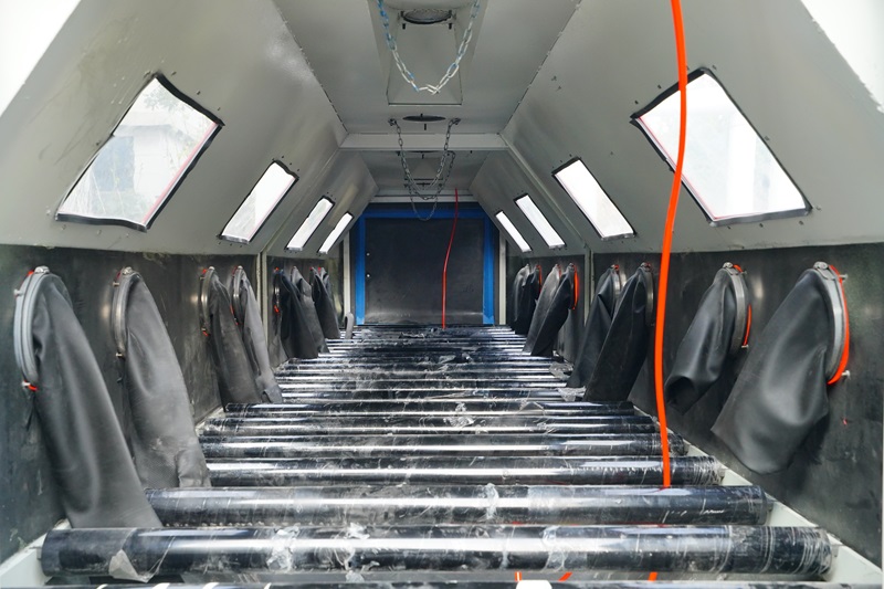 pressure blast cabinet