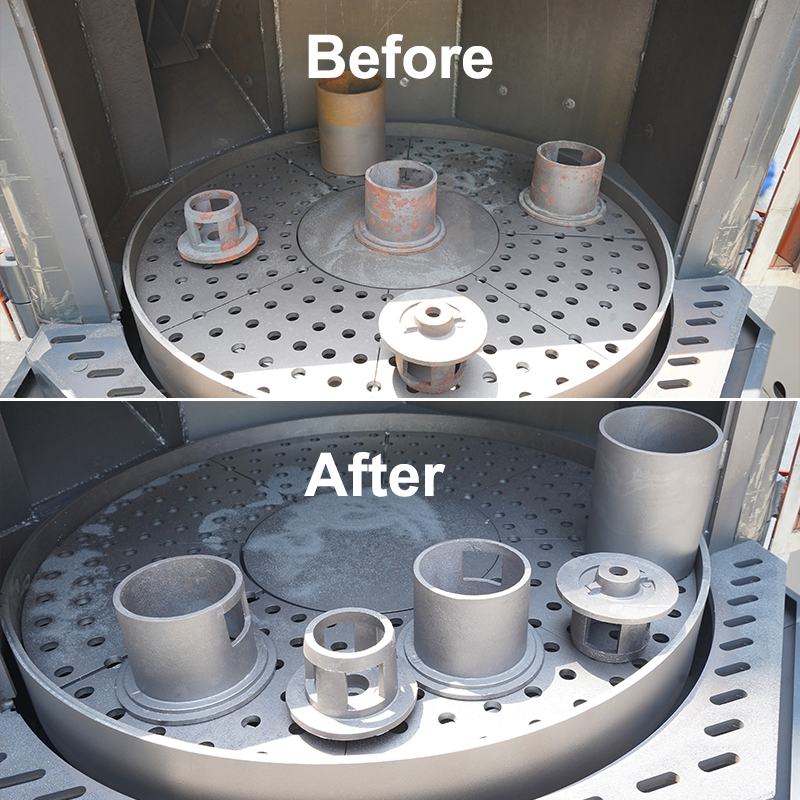 Rotary Table Shot Blasting Machine Application