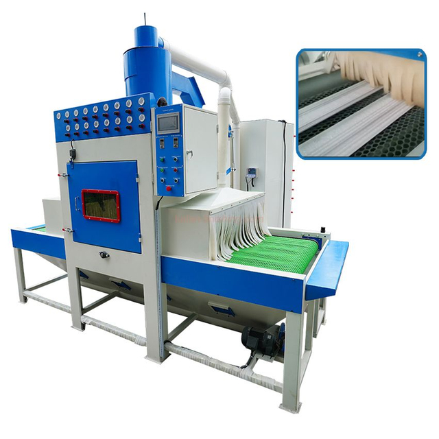 Aluminum Extrusion Profile Sand Blasting Machine, Automatic Conveyor Sandblasting System