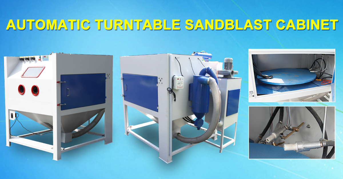Automatic turntable sandblast cabinet