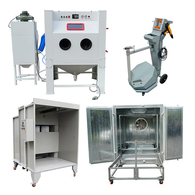 Sandblasting & Powder Coating Machine for Metal Surface Finishing