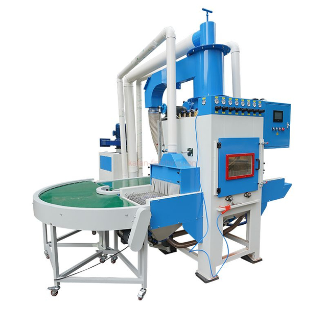 Automatic Inline Sandblasting Machine with Continuous Conveyor