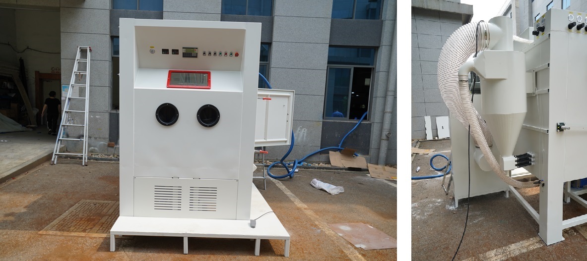 automatic sandblasting cabinet