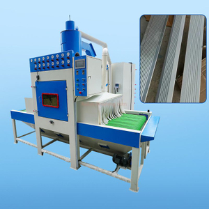 Aluminum Extrusion Profile Sand Blasting Machine, Automatic Conveyor Sandblasting System