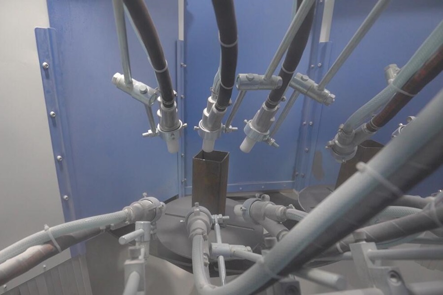 automatic sandblasting