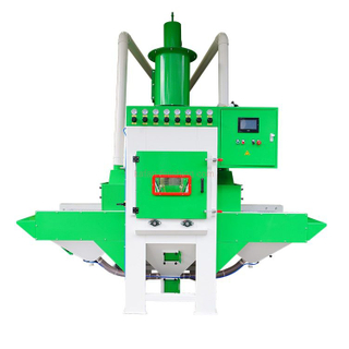 Automatic Conveyor Sandblaster for Small Parts