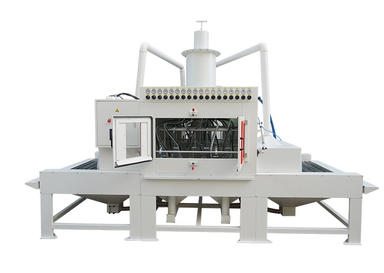 roller conveyor sand blasting machine