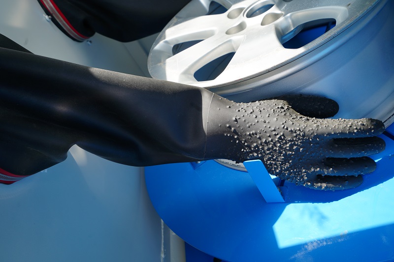 wheel sandblasting