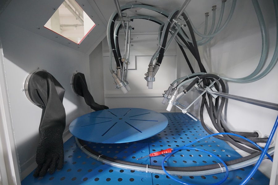 automatic sandblast cabinet