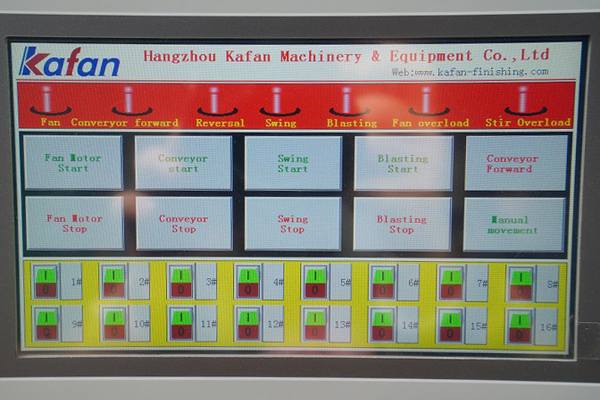 automatic blasting machine PLC