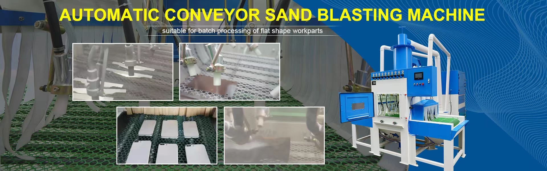 conveyor sand blasting machine