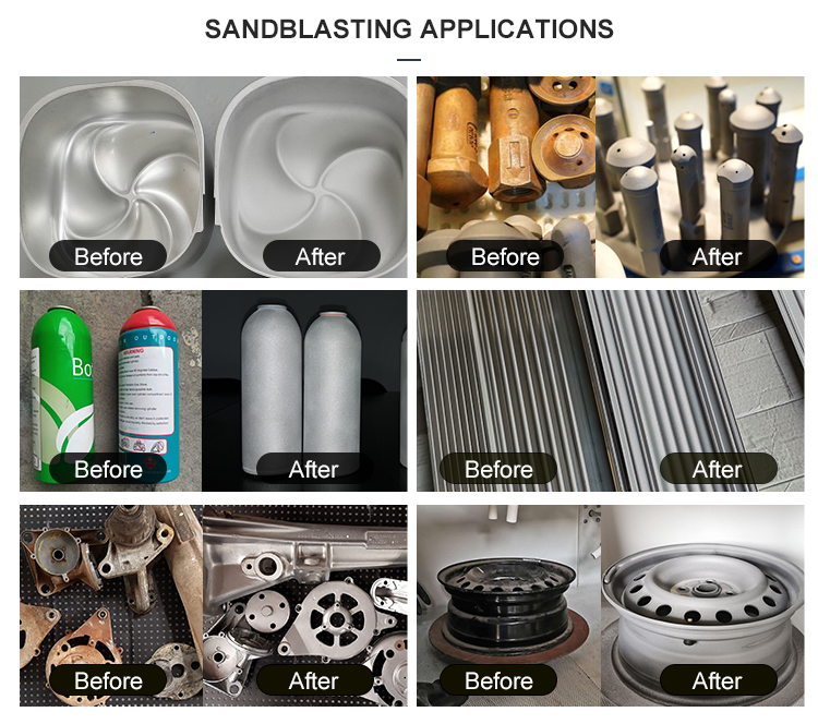 sandblasting machine applications