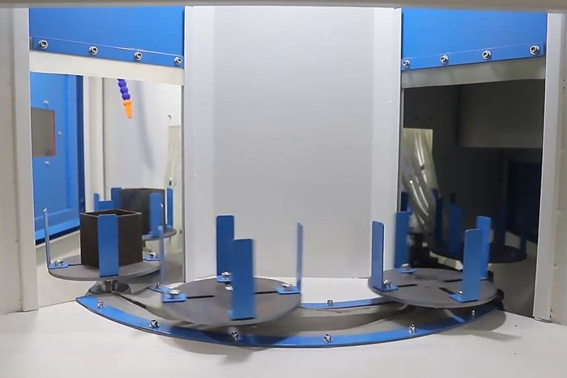 Rotary Indexing Automatic Rotary Sandblasting Machine