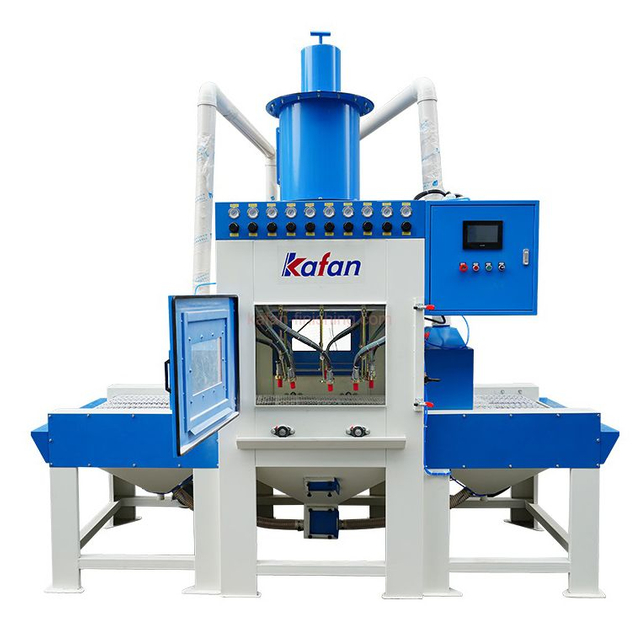 Automatic Conveyor Sandblasting Machine, Pass Through Sandblaster