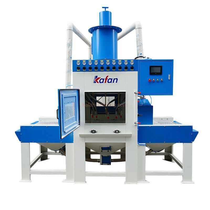 Automatic Conveyor Sandblasting Machine, Pass Through Sandblaster