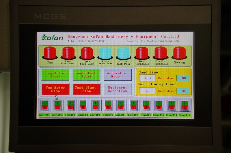 automatic batch sandblasting machine